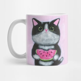 Watermelon Kitty Mug